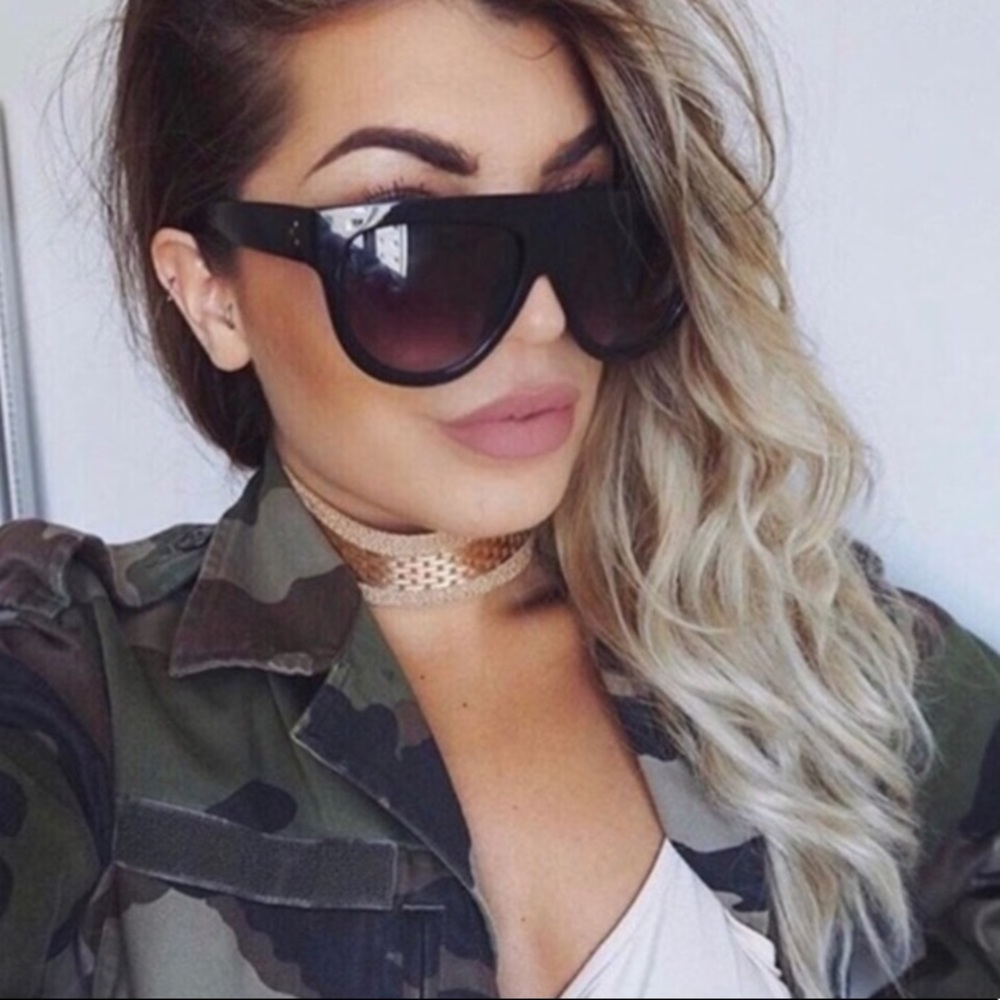 Oversized Black Sunglasses